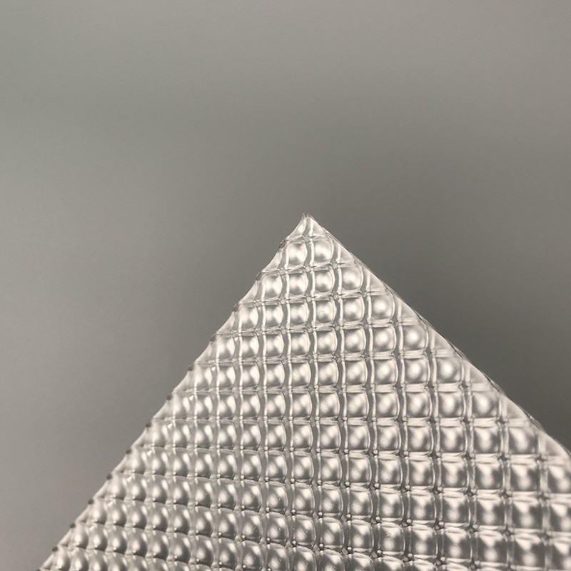 Transparent Diamond Lattice 8mm Anti Skate Acrylic Embossed Sheet